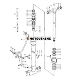 Bomcylindertätningssats 0674907 för Hitachi grävmaskin EX100-5 EX100M-5 EX120-5HG EX120-5Z EX130K-5 ZX110 ZX110-3-HCME ZX110M ZX125W