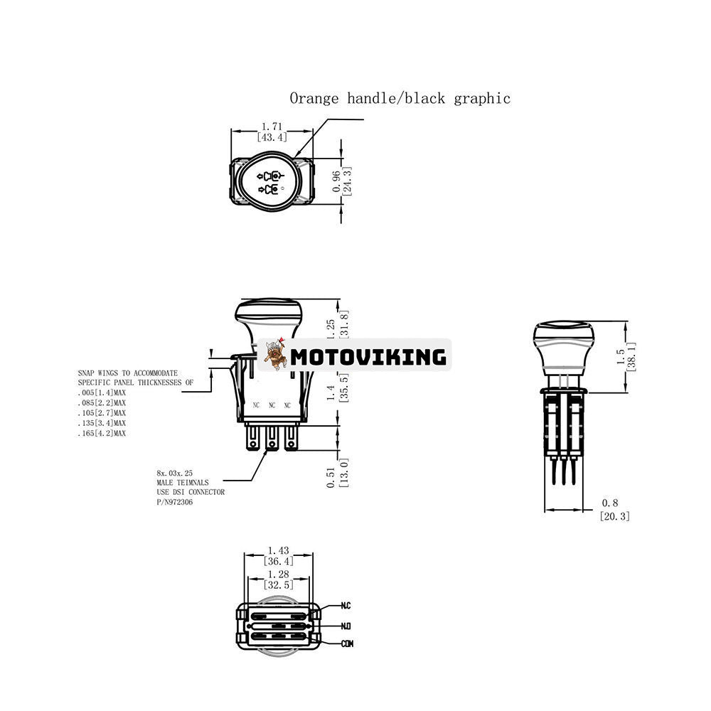 PTO Switch 925-1752 725-1752 925-3233A 925-3233 725-3233 725-3233A för MTD Cub Cadet White Outdoor Troy-Bilt Craftsman Yard Machines Traktorklippare