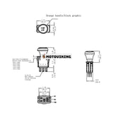 PTO Switch 925-1752 725-1752 925-3233A 925-3233 725-3233 725-3233A för MTD Cub Cadet White Outdoor Troy-Bilt Craftsman Yard Machines Traktorklippare