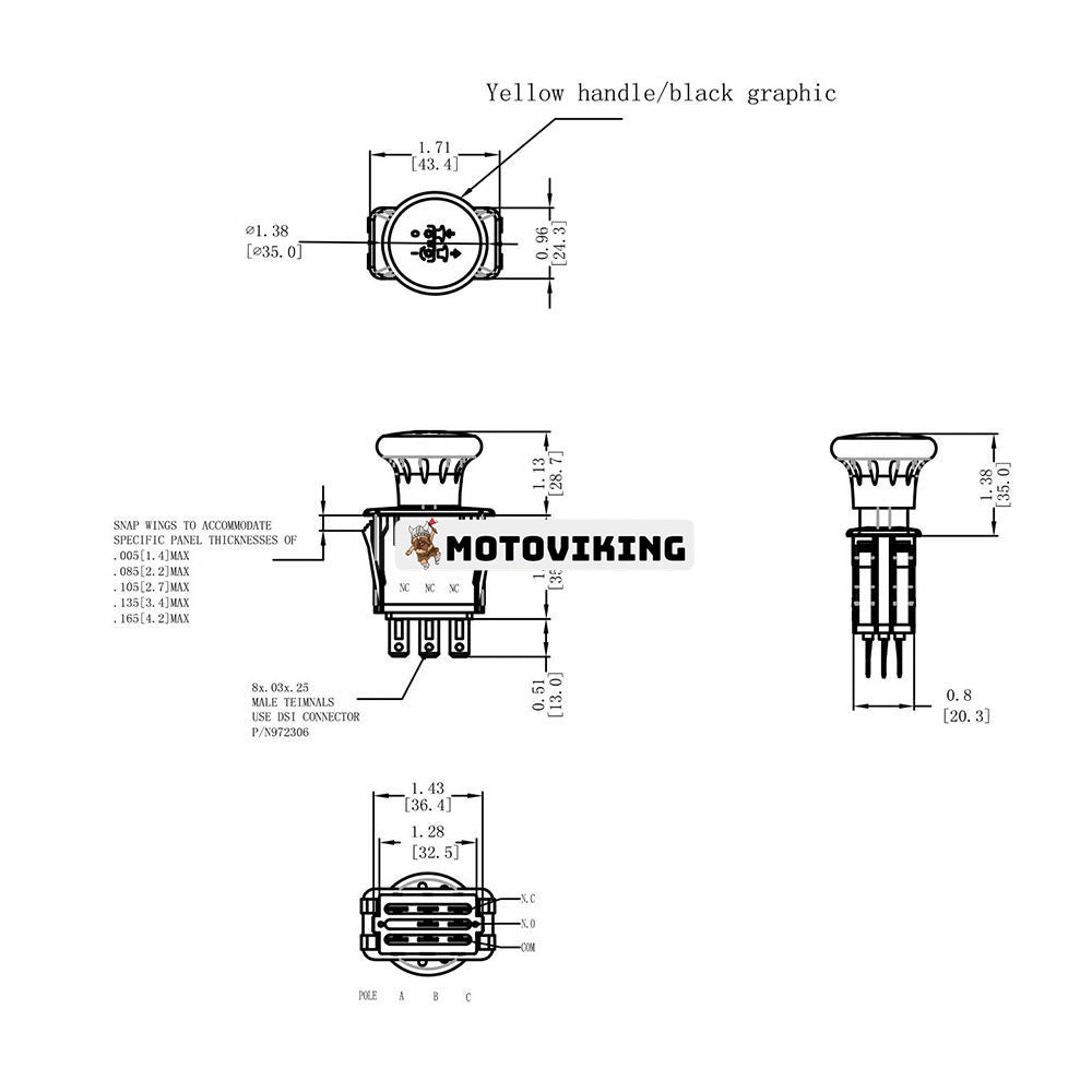 PTO Switch K3011-62301 K301162301 430-210 116–0124 för Exmark Next Lazer Z Toro Z Master G3 Serial