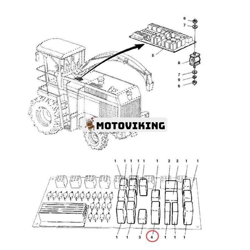 12V Relä 87414866 84543528 86509590 för New Holland Tractor T2210 T2220 T2310 T2320 T2330 T2410 T6050 T6090 T7030 T7060 T80040 T605 T8005 T9