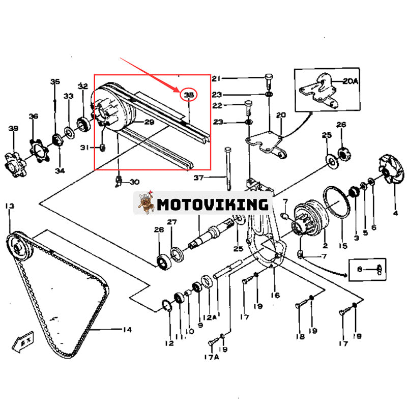 Kilrem 6686-81-6120 6681-81-6120 för Komatsu NH-220-CI-1N NH-220-CI-1L motor