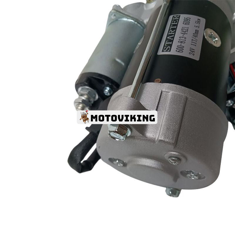 24V 11T Startmotor 600-813-4421 för Komatsu Engine 6D95 S4D95L-1 Grävmaskin PC120-6 PC100-6 PC200-5 PC210-6 PC220-6