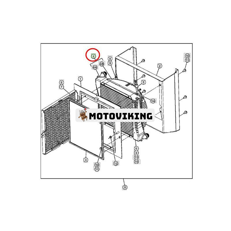 Hydraulisk oljekylare FFSB114579 för Isuzu Engine 6BG1 Hitachi Grävmaskin ZAXIS200F ZAXIS250F ZX200LC ZX250 ZAXIS240F-3 ZAXIS290F-3