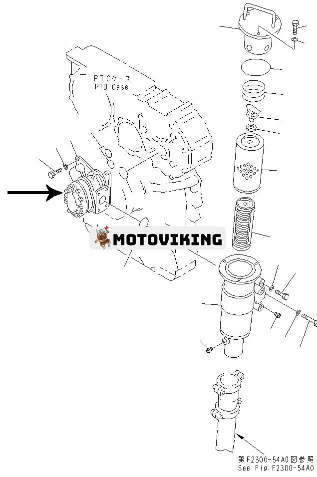 För Komatsu Bulldozer D375A Hydraulic Power Link Pump 704-71-44002