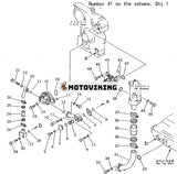 För Komatsu Bulldozer D475A-2 Hydraulpump 704-71-44011 704-71-44012