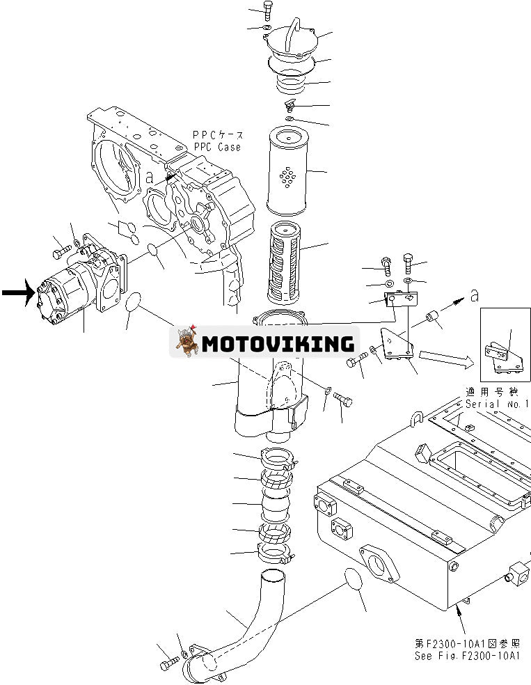 För Komatsu Bulldozer D475A-3 Hydraulic Power Link Pump 704-71-44050