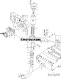 För Komatsu Bulldozer D475A-3 Hydraulic Power Link Pump 704-71-44050