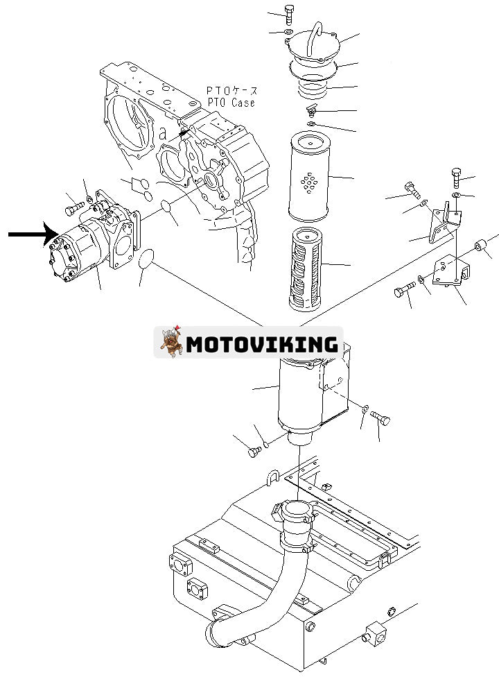 För Komatsu Bulldozer D475A-5 D475A-5A D475A-5E0 D475ASD-5E0 Hydraulpump 704-71-44071