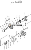 För Komatsu hjullastare 540-1 540B-1 lastarpump 705-11-38000