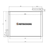 För Kobelco Grävmaskin SK250-6 Hydraulisk oljekylare