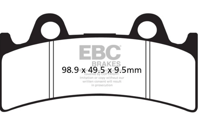 Bromsbelägg Std Halvmetal Ebc Fa190