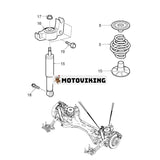 2 st bak vänster höger fjäder stötdämpare 12802494 12794314 för Saab 9-3 Sport 2003-2012 alla 2-hjulsdrivna modeller