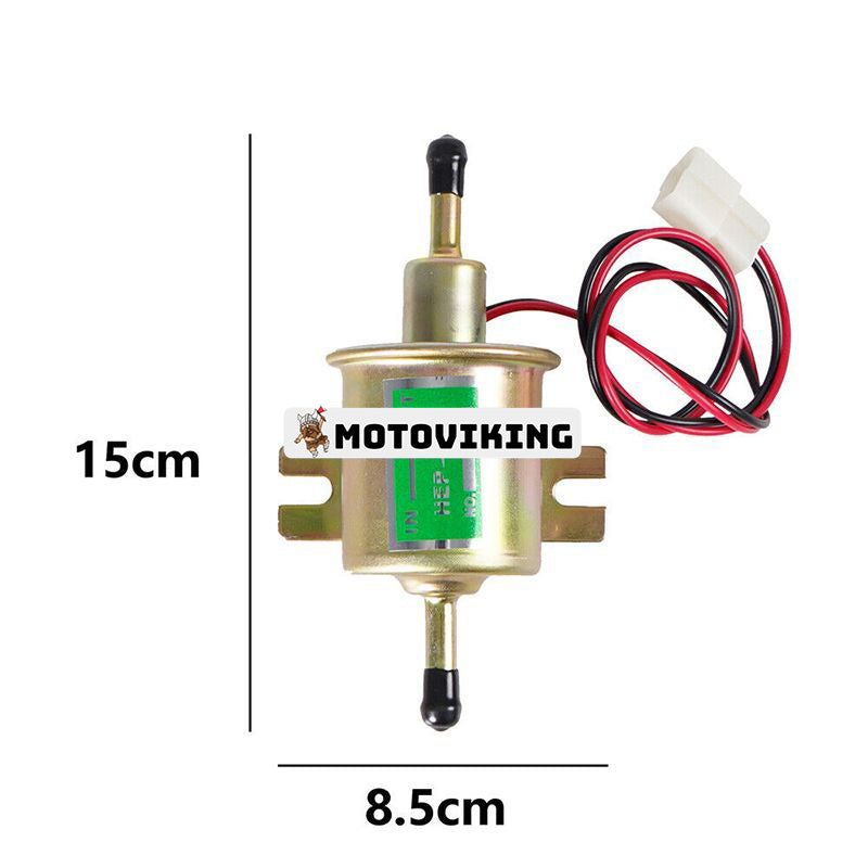 12V Universal 2,5-4 PSI gasdiesel inline lågtrycks elektrisk bränslepump HEP02A