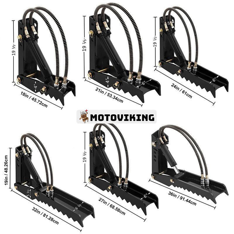 Hydraulisk grävmaskin grävmaskin tumme 18/24/32 tums plåtmontering påsvetsad Justerbar Universal