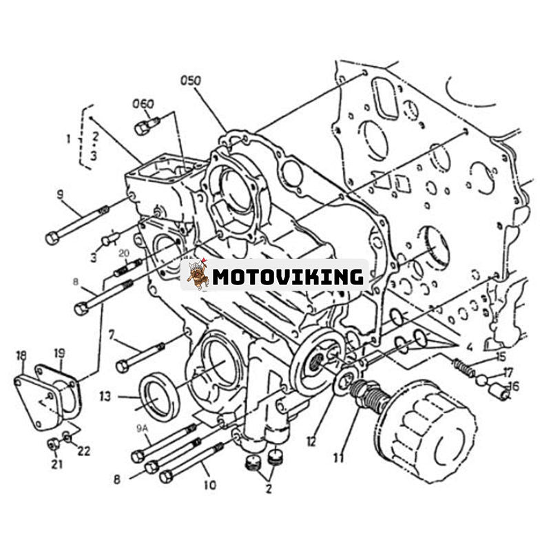 Oljetätning 15877-0414-0 för Komatsu Doosan Daewoo grävmaskin SOLAR 015