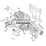 Oljetätning 1J094-04140 för Kubota Engine D722 D902 Grävmaskin K-008 KX018-4 KX41-3 KH-007H U15 U17