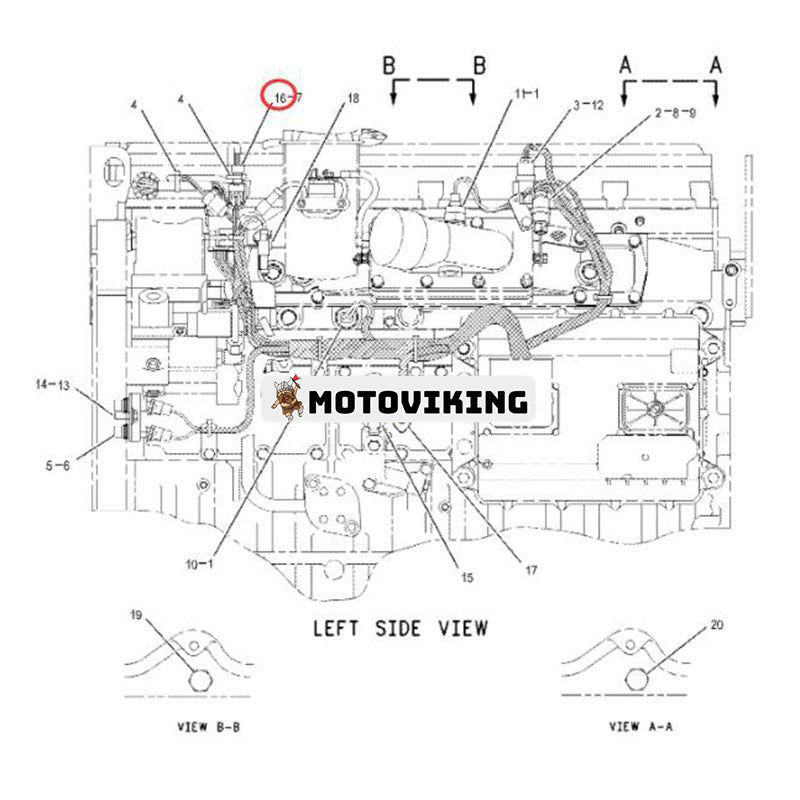 Trycksensor 194-6726 för Caterpillar CAT Engine C9 3126E Grävmaskin 325C 330C Traktor D6R II