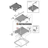 Kylare 7025103 för Bobcat Skid Steer S750 S770 Bandlastare T750 T770 T870