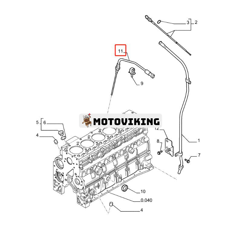 Switch 2854318 6905083 för New Holland Engine F4GE9684 F4HFE613 Grävmaskin E215B Case IH WX165 WX185