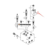 24V magnetspole XKAL-00065 för Hyundai hjullastare HL730 HL740 HL757 HL760 HL770 HL780