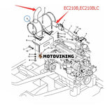 Ljuddämpare VOE145004919 för Volvo Grävmaskin EC210B EC210BLC