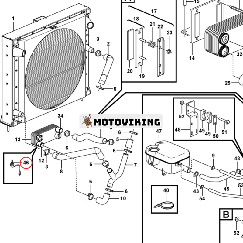 Temperatursensor 15153124 för Volvo Hjullastare L90H L220F L110H L250G L220H L110G L150G