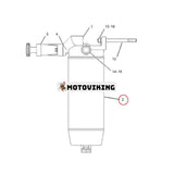 Bränslevattenavskiljare 1290372 för Caterpillar CAT Engine C15 C18 Grävmaskin 5110B