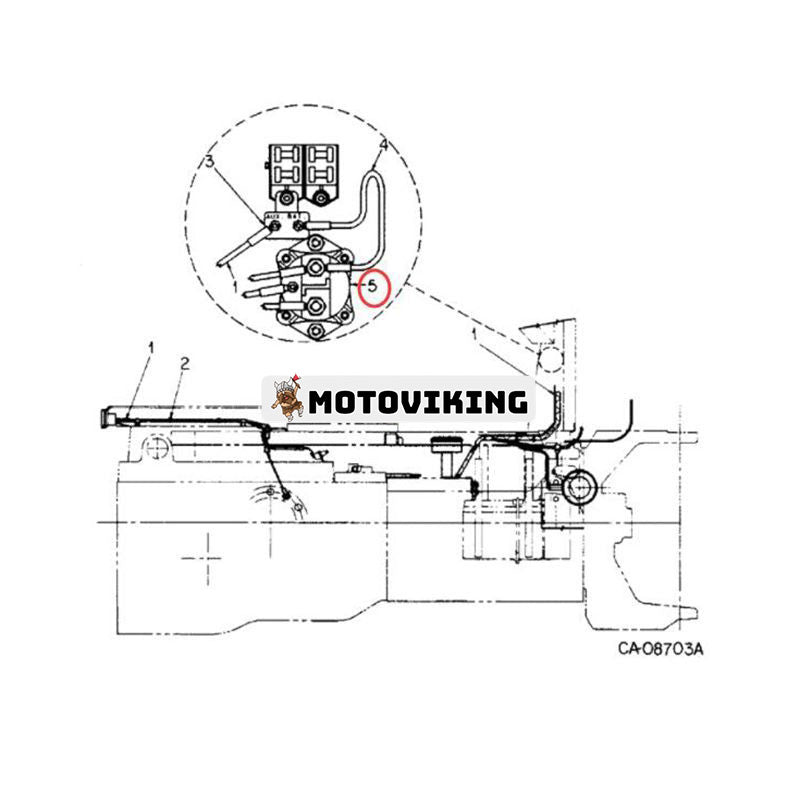 Relä 107655C1 för CASE-traktor 5088 5288 5488 6388 6788 7488 782 784 786 884 885 886 8910 8920 8940 8950 966 9