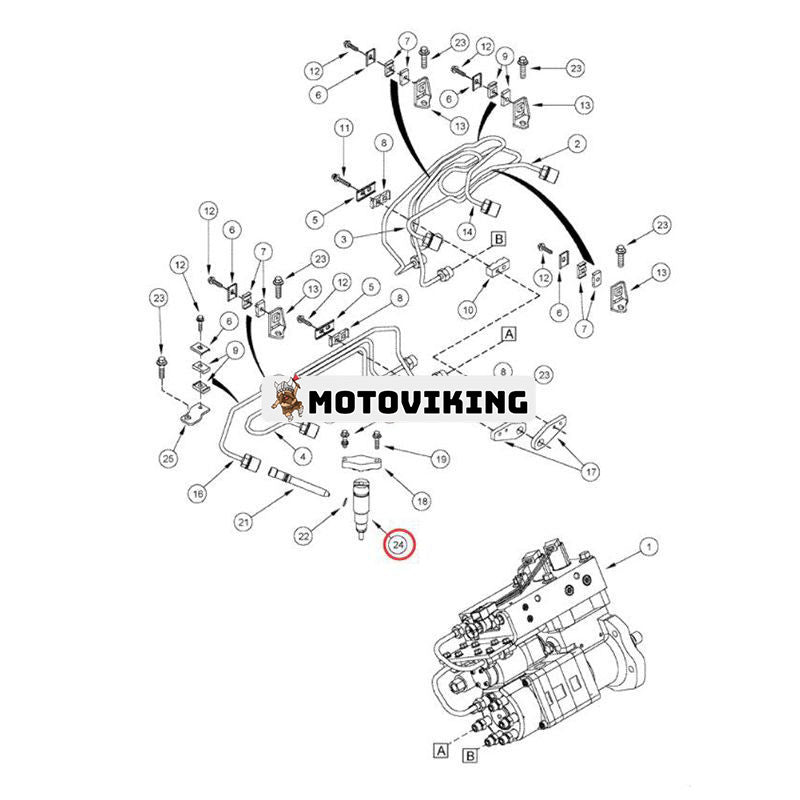 Bränsleinsprutare 3948529 för Cummins Engine 6B5.9 6C8.3 ISB6.7 ISC ISL9 QSB6.7 QSC8.3 QSL9 Hyundai Hjullastare HL770-7 Grävmaskin R360LC-7
