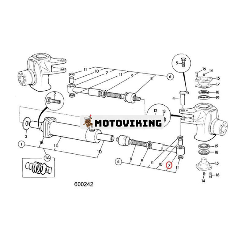 Arm Styrlänk 453/23401 448/17901 för JCB Teleskoplastare 520 526 530 540