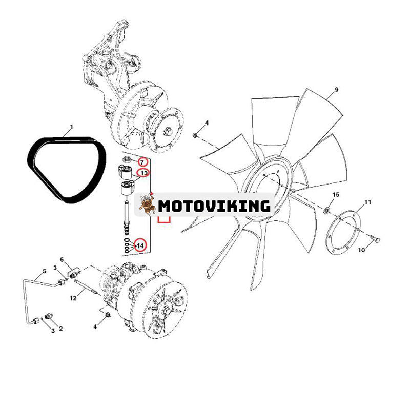 Magnethydraulikventil RE261038 RE242062 för John Deere Engine 6090 Traktor 8130 8230 8230T