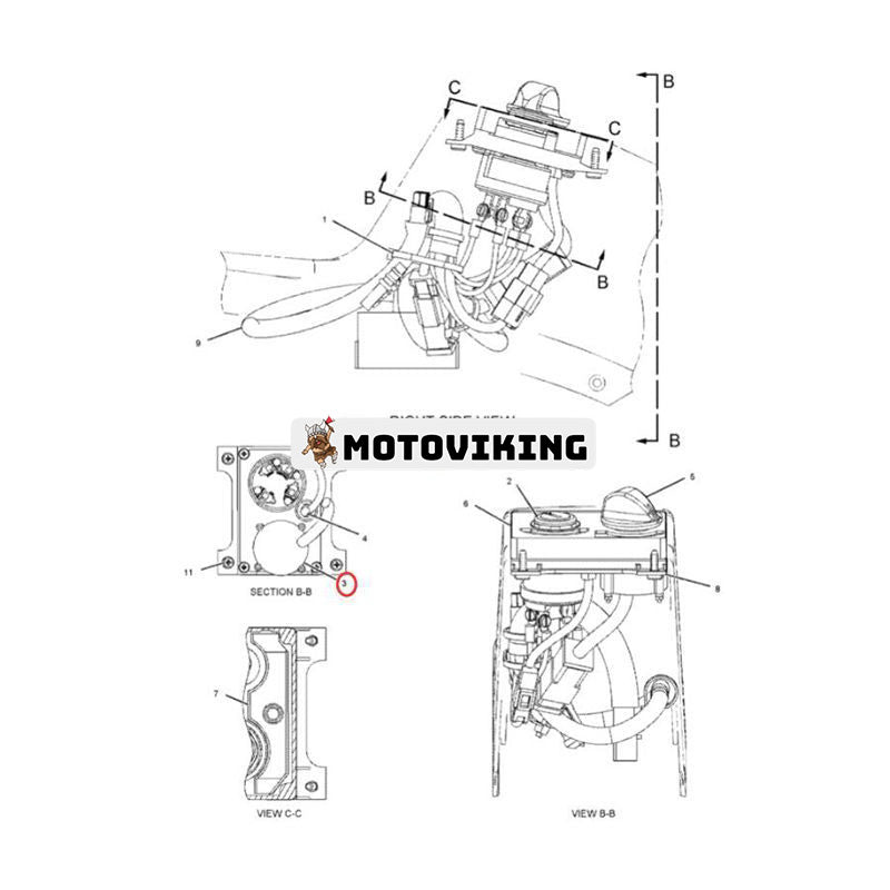 Brytare Monteringsvippa 3194420 för Caterpillar CAT Engine C6 C6.4 C7 C9 Grävmaskin 312D 313D 319D 320D