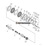 Bromsbelägg 237018A1 för CASE-lastare 580LE 580LPS 580LSP 590L 590SL 590SM