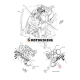 Switch Assembly-Rocker 300-4994 för Caterpillar CAT Loader 414E 420E 420F 430E 430F 432E