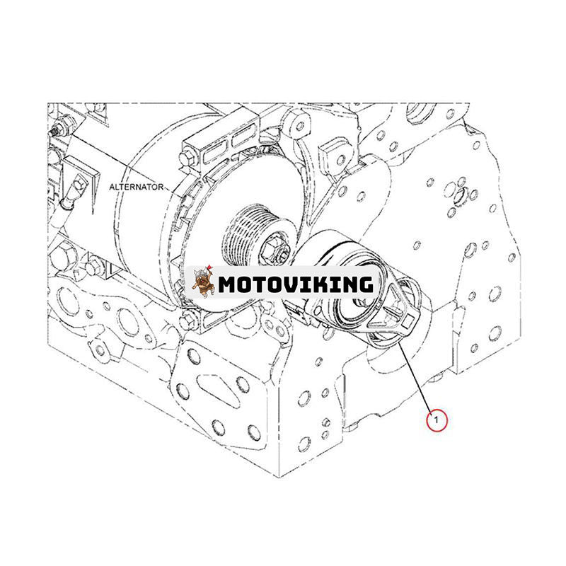 Remsträckare 369-1255 för Caterpillar CAT Engine C4.4 C6.6 C7.1 Grävmaskin M314 M314F M315 M316 M138 M319 M320 323 325 326 333 336