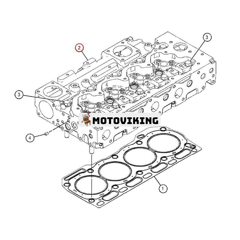 Motor C4.4 komplett cylinderhuvud med ventiler 397-1559 för Caterpillar CAT grävmaskin M315D2 M317D2 320 313D2 318D2 320D2