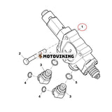 Styrventil SJ12449 för John Deere Engine 2.9L 3029 Traktor 5038D 5045D 5045E 5050E