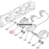 Packning 15522-12350 för Kubota grävmaskin KX101 KX151