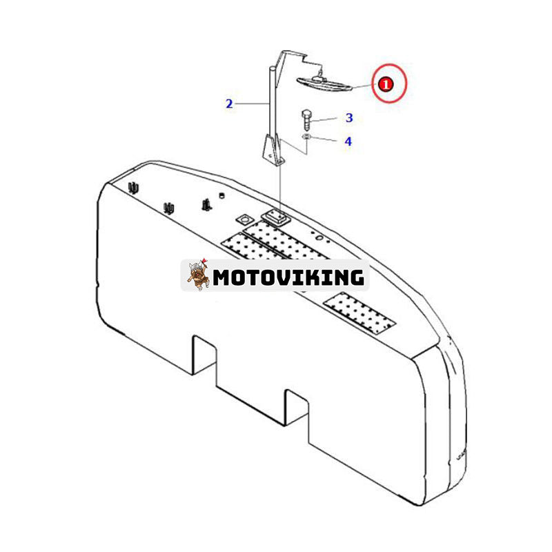 Backspegel 207-54-75710 för Komatsu grävmaskin PC160LC-7E0 PC200-8 PC200LC-8 PC220-8