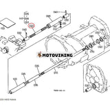 Propelleraxel TA020-14632 för Kubota traktor L2900DT L3010DT L3300DT