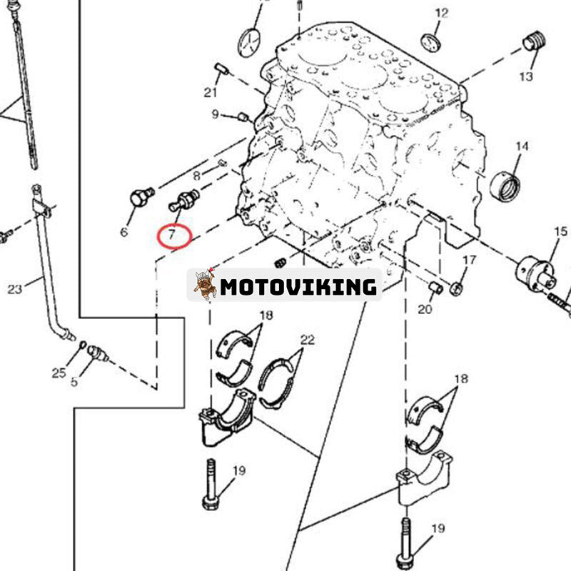 Oljetrycksbrytare AM100856 för John Deere traktor 655 755 756 855 856 955 4200