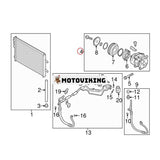 A/C Kompressor 97701-3X101 för Hyundai Elantra 1.8L 2.0L 2011 2012 2013