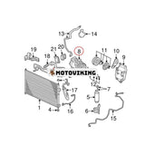 A/C Kompressor 38810PLMA12 för Honda Civic m/1,7L motorer 2003-2005