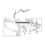 A/C-kompressor 97701-1R100 för 2012-2017 Hyundai Accent Kia Rio 1.6L