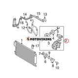 A/C Kompressor 97701-2D700 för Hyundai Tucson L4 2.0L 2005-2008