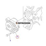 Oljepump 6742015525 6742015201 för Komatsu Engine 6D114 S6D114E-1-GD S6D114E-1-KB Grävmaskin PC300