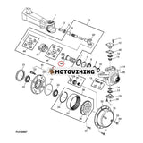 Universalledok R271433 för John Deere motor 4.5L 4045 Traktor 5060E 5065M 5067E 5070M