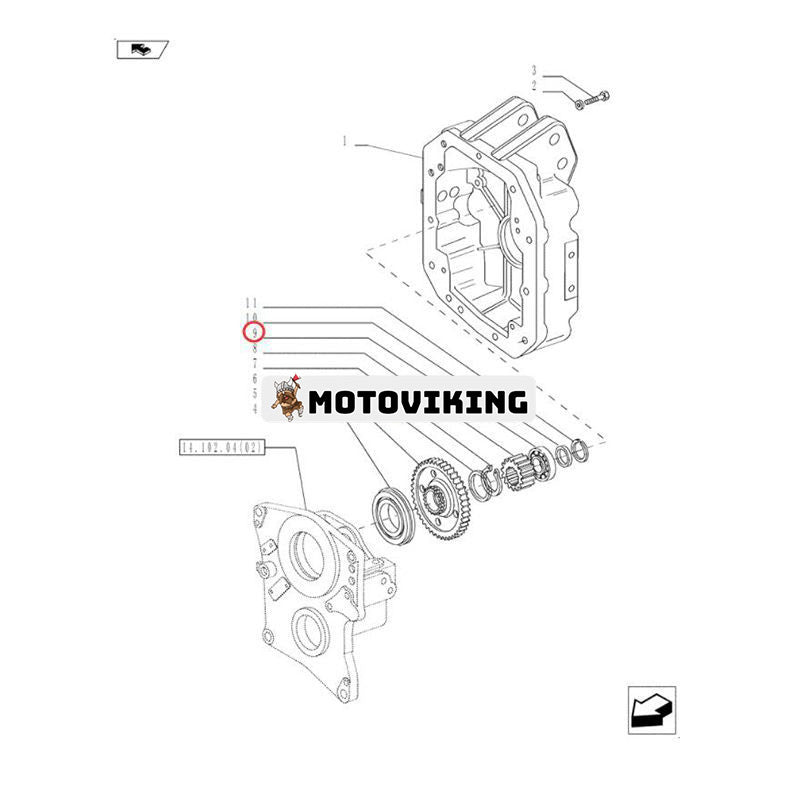 Rulllager 5182641 5140199 för CASE Traktor JX55 JX60 JX65 JX70 JX7