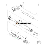 Tiltcylindertätningssats 1542879C1 för CASE schaktare 1150G 1150H Lastare 580N 580SM 580SN